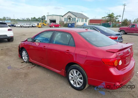 2009 Toyota Corolla S z USA, uszkodzony, nr VIN 2T1BU40E39C160781